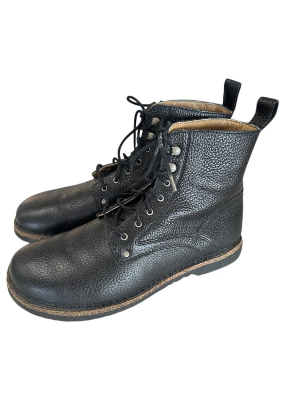 Birkenstock Bryson Men’s Black Pebbled Leather Lace Up Boots EU 45 US 12-12.5
